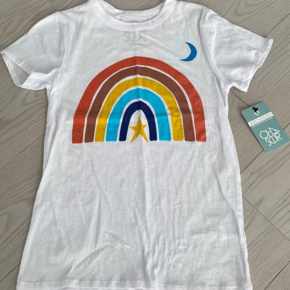Chaser Multi Rainbow  Half Moon Star Tee